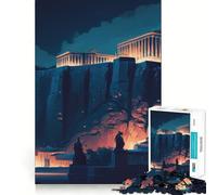 The Acropolis Jigsaw Puzzle 1000 Piece for Adults Strong Logic Toy Anxiety Relief Clear Edge Festival Gift (38x26cm)