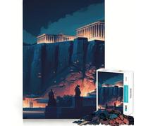 The Acropolis Jigsaw Puzzle 1000 Piece for Adults Strong Logic Toy Anxiety Relief Clear Edge Festival Gift (50x75cm)