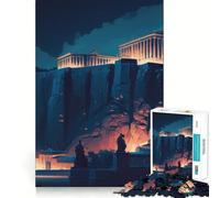The Acropolis Jigsaw Puzzle for Teenagers 1000 Pieces Enhance Recall Quiet Fun Exact Edge Artistic Gift (38x52cm)