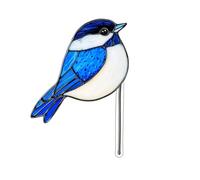 The Acrylic Potted Bird Flower Pot Decoration Embellishes Your Home With A Unique And Fresh Atmosphere! Metal Cards (A, 12x9.78cm)