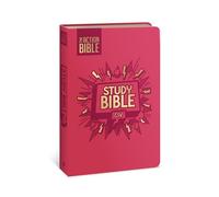 The Action Bible Study Bible Esv, Leathersoft, Pink, Full Color