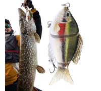 THE ACU Water Bibs Like Lures | Multi Section Swimming Bait Deep Diving | Sinking Equipment with Floating Fly for Margin, Boat, Freshwater, Saltwater