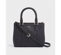 The Adaline Mini Leather Grab Bag OSPREY LONDON Black One Size