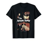 The Addams Family Vintage Split Panel Family Portraits T-Shirt