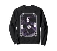 The Addams Family Wednesday Playing On Graves Portrait Sweatshirt