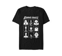 The Addams Family - Yearbook Layout - T-Shirt - black - M - 100% Cotton M