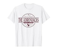 The Adirondacks New York - Adirondack Mountains NY Label T-Shirt