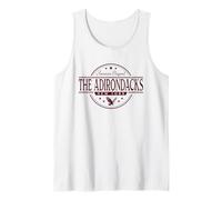 The Adirondacks New York - Adirondack Mountains NY Label Tank Top