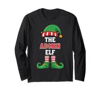 The Admin Elf Christmas Administrative Assistant Secretary Long Sleeve T-Shirt