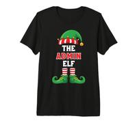 The Admin Elf Christmas Administrative Assistant Secretary Premium T-Shirt