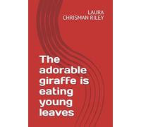 The adorable giraffe is eating young leaves