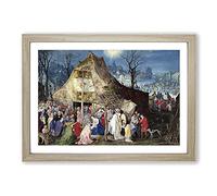 The Adoration of The Kings by Pieter Bruegel The Elder Framed Print | A2 Oak Framed Wall Art | Ready to Hang | Modern Nature Picture | Living Room Bedroom Lounge Office
