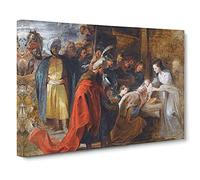 The Adoration Of The Magi By Peter Paul Rubens Canvas Print | Gallery Wrapped 30mm Frame Wall Art | 30x20 inches | Ready to Hang | Classic Picture | Living Room Bedroom Lounge Office