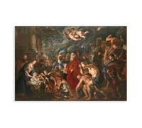 The Adoration of The Magi Peter Paul Rubens Canvas Art Poster And Wall Art Picture Print Modern Family Bedroom Decor Unframe 12x18inch(30x45cm)