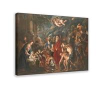 The Adoration of The Magi Peter Paul Rubens Canvas Art Poster And Wall Art Picture Print Modern Family Bedroom Decor Frame 24x36inch(60x90cm)