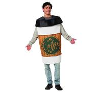 The Adult Coffee Fancy Dress Costume Standard