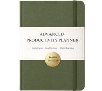 The Advanced Productivity Planner - Undated Daily, Weekly & Monthly Planning System with Time Blocking, Goal Setting & Habit Tracking. Toolkit to Maximize Focus and Take Control of Your Time | A5