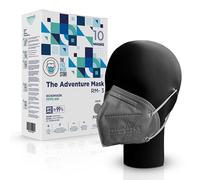 The Adventure Face Mask FFP3 Face Masks with Ear Loops, 5 Layer Safety FFP3 Masks, CE Certified Dust PPE Mask, Box of 10, Grey