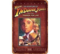 The Adventures of Young Indiana Jones: Passion for Life Film Movie Poster Retro Metal Tin Sign Wall Home Wall Art Metal Tin Sign,cave,bar,Club, Metal Tin Sign 8x12 Inches