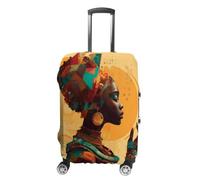 The African Female in Future Luggage Case Cover Protective Suitcase Covers Anti Scratch Baggage Washable Fits 19-32 Inch L