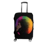 The African Female Luggage Case Cover Protective Suitcase Covers Anti Scratch Baggage Washable Fits 19-32 Inch XL