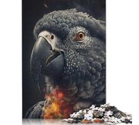 The African Grey Jigsaw Puzzle Adult 1000 Pieces Classic Puzzle Paper Jigsaw Puzzle Wall Art Unique Toys Gift 1000pcs (75x50cm)