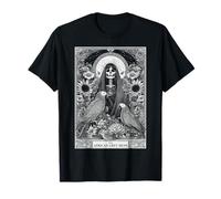 The African Grey Mom Parrot Tarot Card Skeleton Witchy Moon T-Shirt