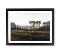 The Afternoon By Caspar David Friedrich Classic Painting Framed Print | A4 Black Framed Wall Art | Ready to Hang | Classic Historical Picture | Living Room Bedroom Lounge Office