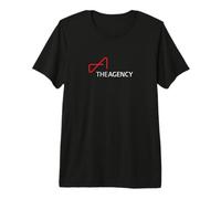The Agency - Red and White Mixed Logo Premium T-Shirt