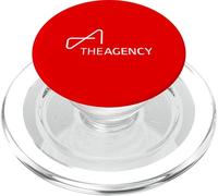 The Agency - White Logo PopSockets PopGrip for MagSafe