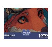 The Agile Fox Jigsaw Puzzles Puzzle for Adults Kids. 1000 Piece Impossible Challenge Toy Educational Game Home Decoration for Adults& Kids Age 14 Years Up 38x26cm/1000pcs