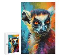 The Agile Lemur Monkey, 1000 PCS Displayable Picture Puzzle, New Year Puzzle Gift, for Screen-Free Relaxation at Home