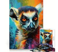 The Agile Lemur Monkey Teenagers 1000 Piece Jigsaw Puzzle Think Smart Toy Bonding Time Smooth Cut Santa Wish List (38x26cm)