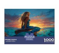 The Agile Mermaid Jigsaw Puzzles Puzzle for Adults Kids. 1000 Piece Whimsical Challenge Toy Educational Game Home Decoration for Adults& Kids Age 14 Years Up 38x26cm/1000pcs