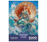 The Agile Mermaid Jigsaw Puzzles Puzzle for Adults Kids. 1000 Pieces Whimsical Challenge Toy Educational Games Home Decoration for Adults& Kids Age 14 Years Up 38x26cm/1000pcs