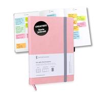 The Agile Weekly Planner Undated, Diary with Kanban Board Including 300 Sticky Notes - 12 Month Overviews - 53 Week Overviews, Habit Tracker, Planner with Times 6 am - 11 pm (Rose)