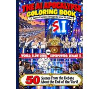 The AI Apocalypse Coloring Book: A Satirical Journey Through the Great AI Debate: 50 Scenes From the Debate About the End of the World (Satirical Coloring for Grown-Ups)