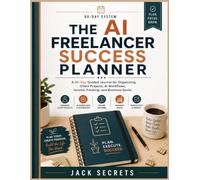 THE AI FREELANCER SUCCESS PLANNER: A 90-Day Guided Journal for Organizing Client Projects, AI Workflows, Income Tracking, and Business Goals. Author, bottom