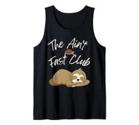 The Ain't Fast Club Funny Sloth Turtle Slow Running Team Tank Top