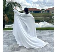 The Air Blanket - 100% Muslin Cotton “Swaddle” Throw, 85”x 85”, Adult One-Size, Hot Sleeper, Naturally Cooling, Soft Durable Gauze, Sleep & Lounge (2 Layer (Warm), Seashell White)