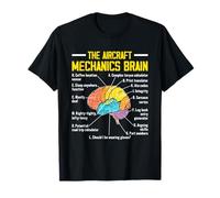 The Aircraft Mechanics Brain Airplane Maintenance Aviation T-Shirt