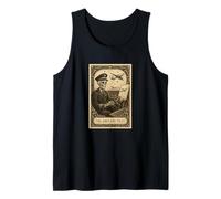 The Airplane Pilot Tarot Card Fly Plane Spooky Gothic Witchy Tank Top
