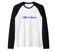 The Akron Department Store Vintage Logo Retro Shopping Raglan Baseball Tee