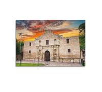 The Alamo San Antonio TexasCanvas Poster Wall Art Poster for Room Living Room Study Aesthetics And DecorationUnframe-style 16x24inch(40x60cm)