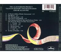 THE ALAN PARSONS PROJECT - TALES OF MYSTERY AND IMAGINATION: EDGAR ALLAN POE NEW