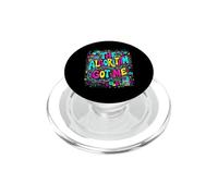 The Algorithm Got Me Graffiti Typography PopSockets PopGrip for MagSafe