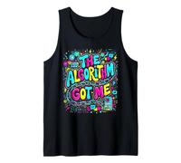 The Algorithm Got Me Graffiti Typography Tank Top