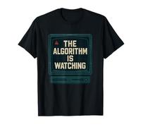 The Algorithm is Watching 1984 AI Dystopia Glitch T-Shirt