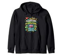 The Algorithm Stole My Attention Span Funny Zip Hoodie
