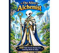 The Alien Alchemist: 100 ultra-detailed coloring pages, no shading, ideal for relaxation and fine-tip markers.